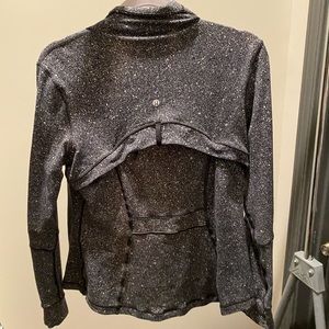 LULULEMON DEFINE JACKET NULU *LUMINESCE SPLATTER WHITE BLACK 10